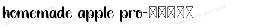 homemade apple pro字体转换